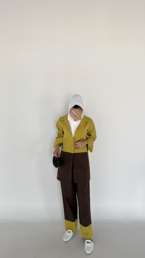 ⁦Brown SET يرجى كتابة طول البنطرون في خانة الملاحظات⁩ - الصورة ⁦3⁩