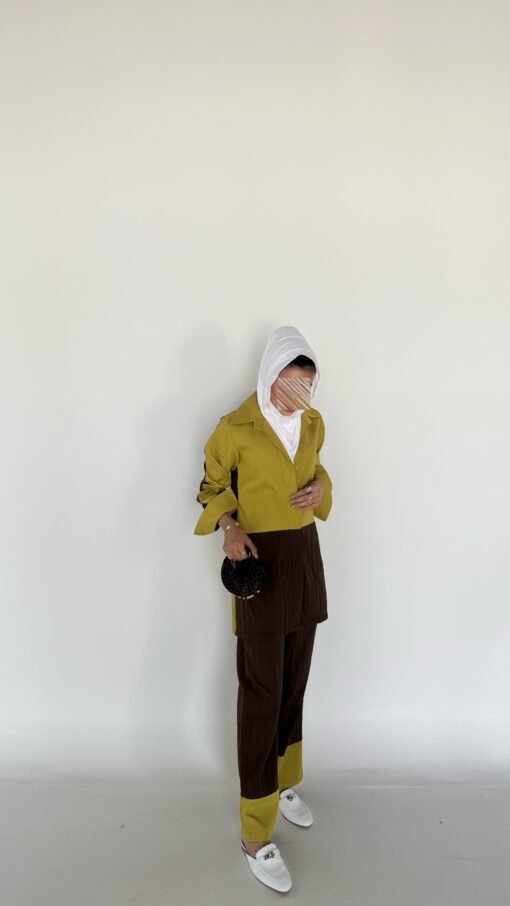⁦Brown SET يرجى كتابة طول البنطرون في خانة الملاحظات⁩ - الصورة ⁦2⁩