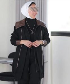 Black & brown leather